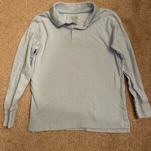 Children’s Place button up long sleeve baby blue boys size small 5/6
